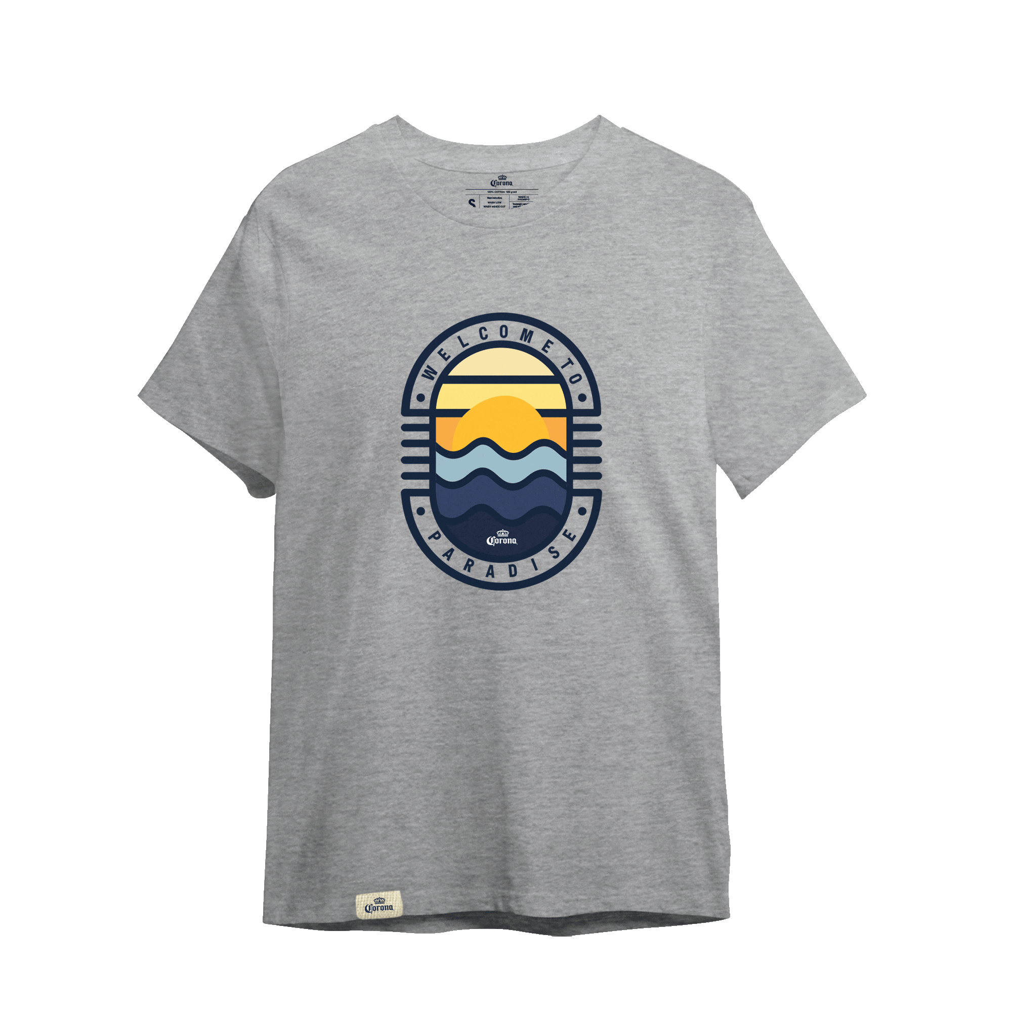 T-SHIRT CORONA JASPE SUNSET